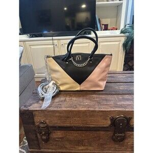 Victoria’s Secret handbag satchel Crossbody Removable Strap Colorblock NWOT